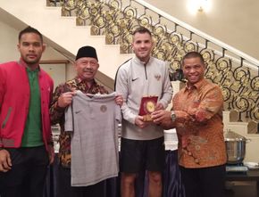 Timnas Indonesia Sempatkan Sowan Dubes RI Sebelum Pertandingan Kualifikasi Piala Dunia 2020