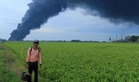 Pemadaman Hari ke-3, Asap Kebakaran Masih Membumbung dari Kilang Minyak Pertamina Balongan