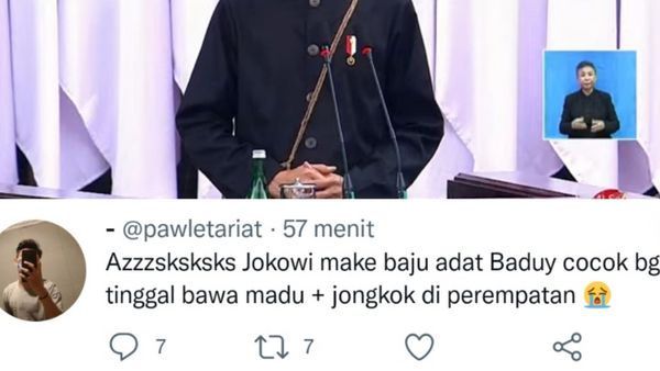 Warganet ini Akhirnya Ngaku Salah Usai Sindir 'Bawa Madu+Jongkok di Perempatan' ke Jokowi yang Pakai Baju Baduy