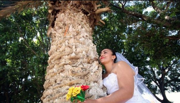 Puluhan Perempuan Inggris Nekat Nikahi Lusinan Pohon dengan Tujuan Mulia