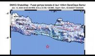 Berita Jogja Gempa: Gempa Bumi Terjadi di Barat Daya Bantul, BMGK Pantau Gempa Susulan