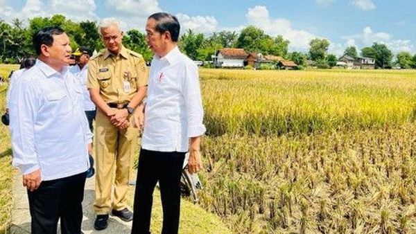 Jokowi dan Ganjar Bagikan Sertifikat Tanah Di Jateng, Sampai Becek-becekan