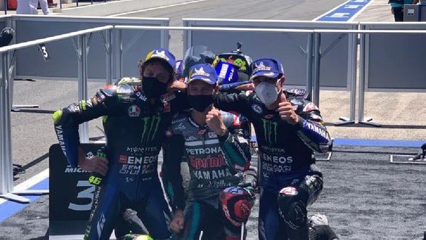 MotoGP Andalusia 2020: Quartararo Juara Lagi, Rossi Akhirnya Naik Podium