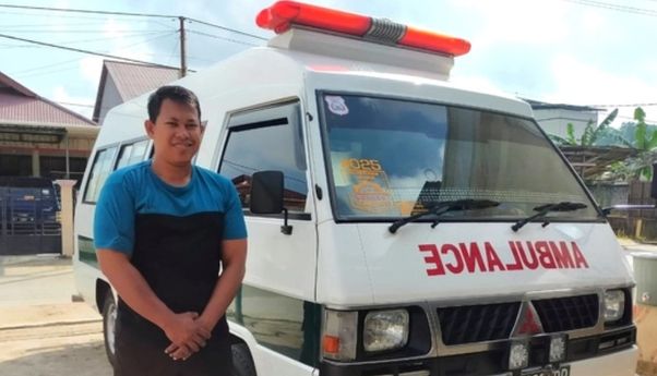 Heboh Rekaman CCTV Mobil Ambulans Tiba-tiba Jalan Sendiri saat Terpakir di Rumah Sopir