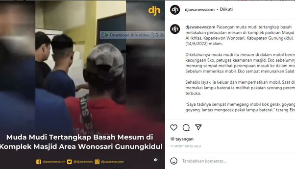 Viral Pasangan Mesum di Mobil Goyang Dalam Area Masjid Wonosoari Gunungkidul