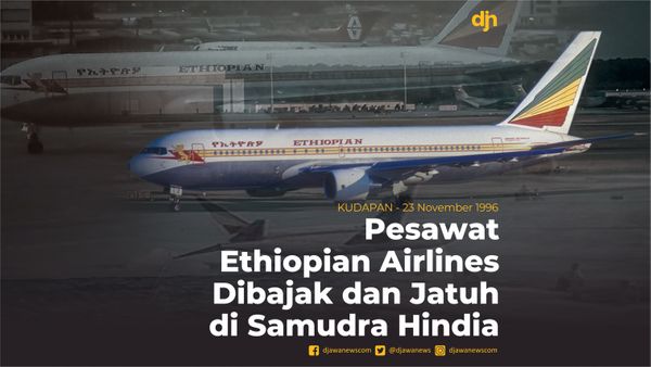 Pesawat Ethiopian Airlines Dibajak dan Jatuh di Samudera Hindia