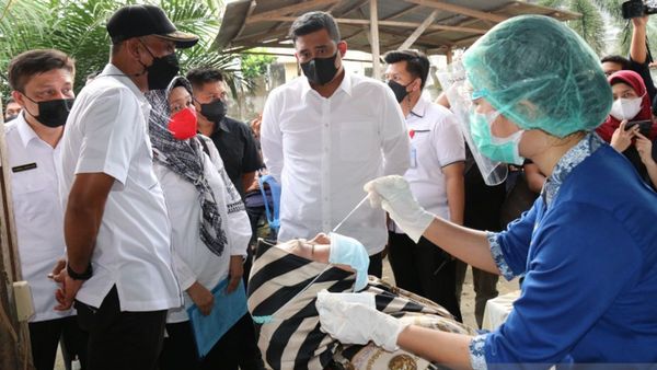 Ribuan Warga Medan Tes Cepat Antigen per Hari, Bobby Nasution: Yang Reaktif Langsung Isoman