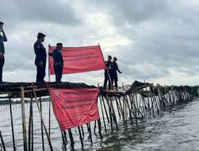 KKP dan TNI AL Sepakat Mulai Bongkar Pagar Laut Misterius di Perairan Tangerang Rabu Besok