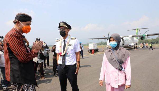 Valerie Victor Jadi Pilot Pesawat Komersil Pertama yang Mendarat di Bandara Soedirman