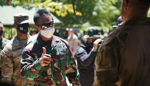 Jenderal Andika Ajak Istri Lihat Latihan Gabungan Terbesar Militer RI-AS di Minahasa