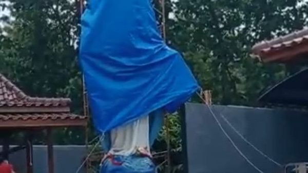 Soal Patung Bunda Maria di Kulon Progo Ditutup Terpal yang Viral di Medsos, Polisi Berikan Klarifikasi