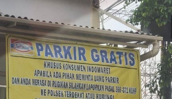 Lagi Soal Spanduk Parkir Gratis Indomaret Bekasi, Polisi: Belum Ada Koordinasi