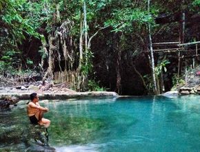 Asli! Pemandian Pancur Napitu di Gunung Berkat Nyatanya Bikin Segar