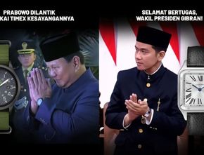 Intip Harga Jam Tangan Prabowo dan Gibran yang Dipakai saat Pelantikan, Beda Jauh