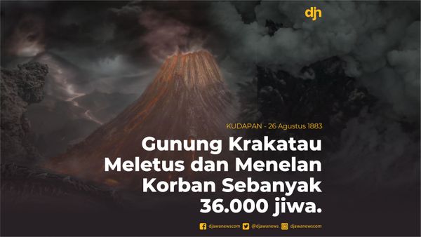 Gunung Krakatau Meletus dan Menelan Korban Sebanyak 36.000 Jiwa