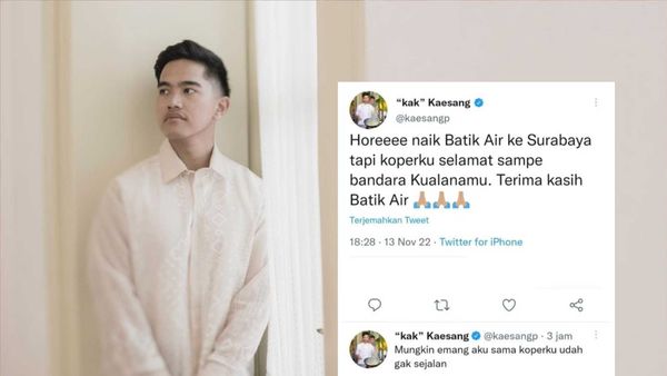 Keringat Basah Batik Air Minta Maaf ke Kaesang Pangarep, Buntut Kopernya Nyasar ke Bandara Kualanamu