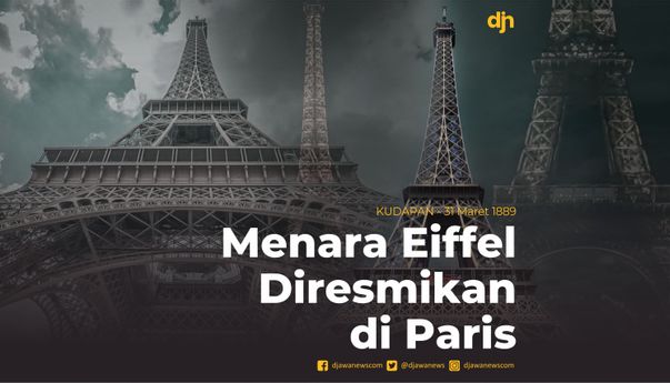 Menara Eiffel Diresmikan di Paris