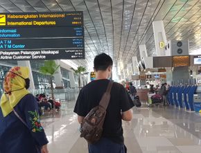Sepi, Bandara Soekarno-Hatta Terkena Imbas Larangan Mudik