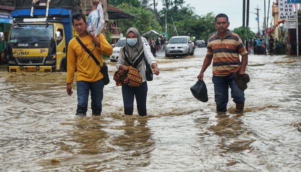 Banjir Melanda Aceh Setelah Hujan Deras, Akibat Tanggul Sungai Jebol