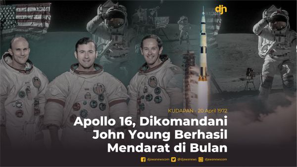 Apollo 16, Dikomandani John Young Berhasil Mendarat di Bulan