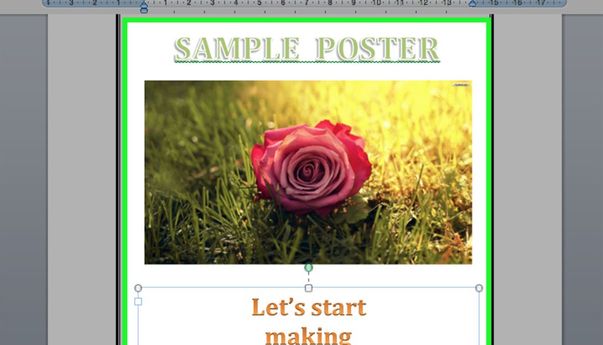 Cara Membuat Poster Di Word dengan Hasil Sederhana namun Tetap Cathcy