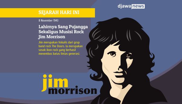 Jim Morrison, Sang Punjangga dan Vocalis Rock yang Penuh Kontroversi