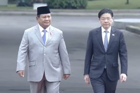 Presiden Prabowo Terima Kunjungan PM Singapura di Istana Merdeka Jakarta