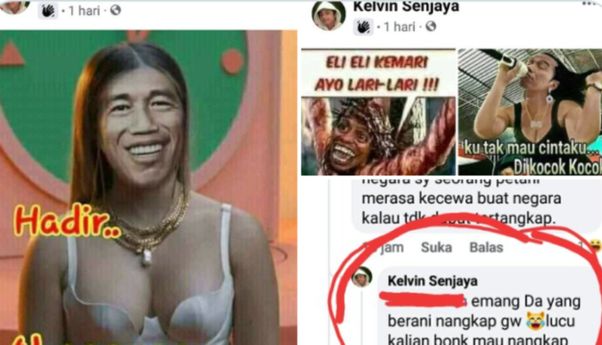 Netizen Edit Foto Jokowi Pakai Bikini: Gak Ada yang Berani Tangkap Gue