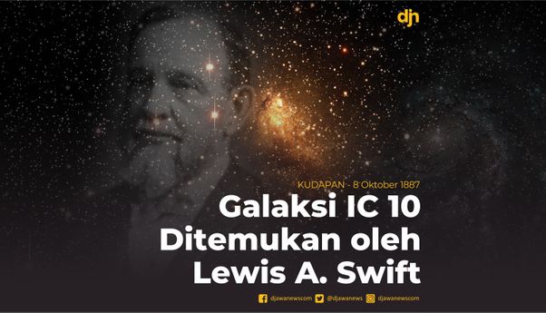 Galaksi IC 10 Ditemukan oleh Lewis A.Swift