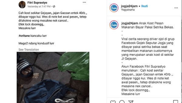 Pelajaran Hidup dari Mahasiswa Tukar Setrika dengan Makanan di Jogja