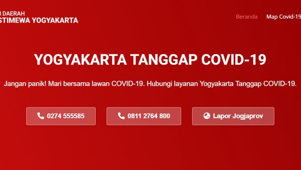 Yogyakarta Punya Dua Situs Pemantau Covid-19