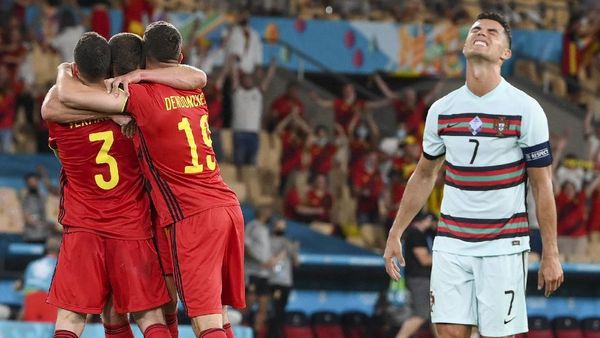 Euro 2020: Belgia Hentikan Langkah Sang Juara Bertahan Euro, Keberuntungan?