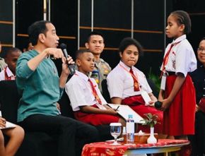 Momen Anak SD Bertanya ke Presiden Jokowi: Kenapa Ibu Kota tidak Dipindahkan ke Papua?