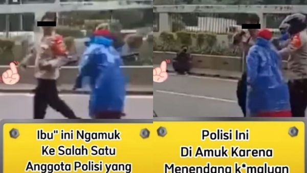 Viral! Oknum Polisi Tendang Kemaluan Ibu-ibu Lagi Bagi Takjil ke Pendemo, Netizen: Harus Ditangkap, Carikan Keadilan!