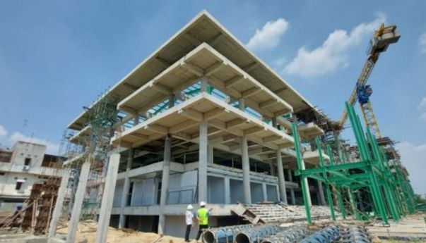 Kementerian Basuki Permak Pasar Aksara Berkonsep Green Building di Kotanya Bobby Nasution