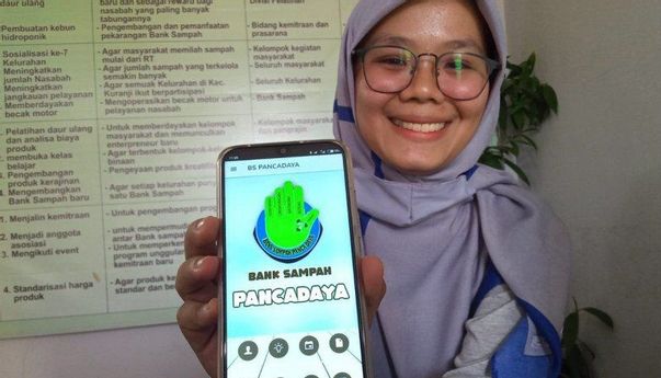 Ukhti Cantik asal Padang Ciptakan Aplikasi Bank Sampah jadi Emas