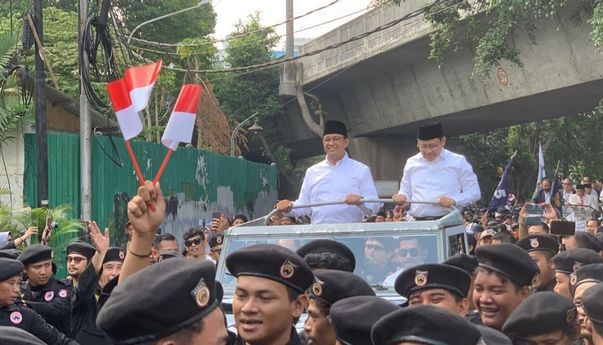 Anies dan Cak Imin Daftar ke KPU, Diantar Pimpinan Partai Koalisi Perubahan
