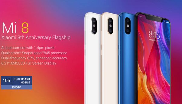 Mi 8 Ponsel flagship Xiaomi