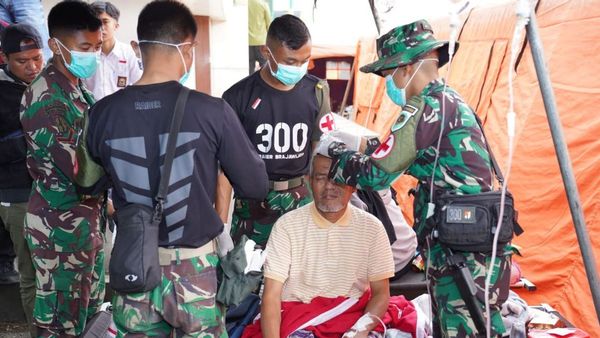 TNI AD Terjunkan 1.377 Prajurit Bantu Penanggulangan Gempa Cianjur