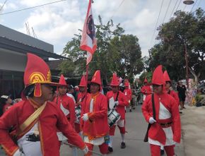 Kirab Bregada dan Onthelis Djadoel Memeriahkan Puncak Perayaan Sumpah Pemuda Dusun Druwo