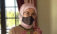 Mengejutkan! Istri Presiden Turki Recep Tayyip Erdogan Pakai Masker Batik Buatan Yogyakarta