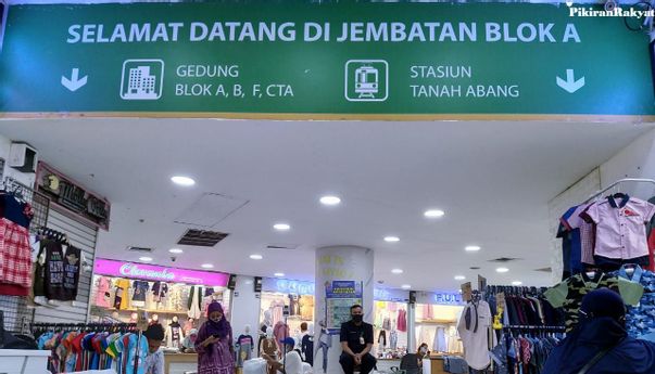 Jelang Lebaran, Tanah Abang Blok A Terpantau Sepi