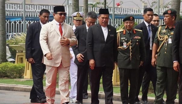 Momen Kunjungan Menhan Prabowo ke Malaysia