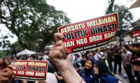 Serukan Pemilu Demokratis, Mahasiswa Yogyakarta Gelar Aksi Tolak Politik Dinasti