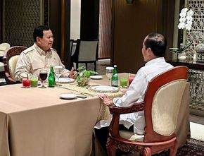 Jokowi Makan Malam Sambil Diskusi dengan Prabowo Selama 2 Jam, Ini Kata Istana