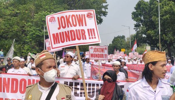 Jokowi Kunker ke Mojokerto Saat Demo 411, Pemimpin Aksi: Tuan Rumah Kabur!