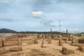 Surut Ekstrem! Ungkap Kembali Jejak Kampung Lama di Waduk PLTA Koto Panjang!