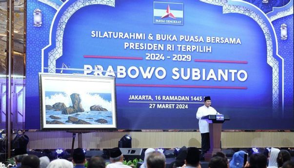 Dapat Hadiah Lukisan dari SBY, Prabowo Bakal Pajang di Istana yang Baru