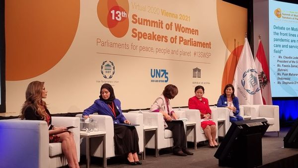 Puan di Parlemen Perempuan Dunia: Jangan Ada Kompetisi Laki dan Perempuan untuk Tangani Pandemi