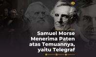 Samuel Morse Menerima Paten atas Temuannya , yaitu Telegraf
